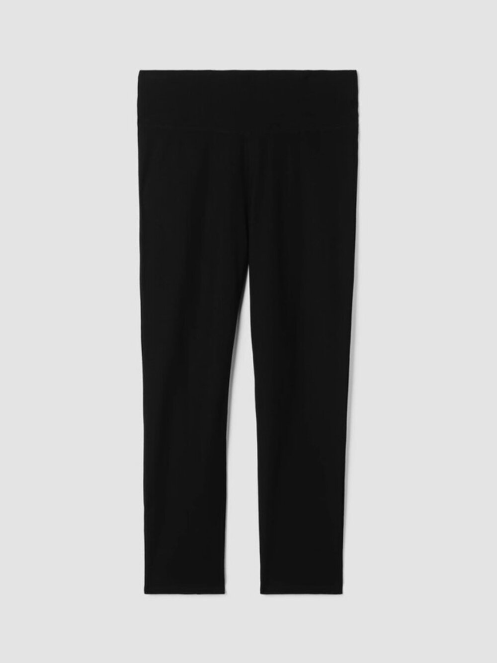 Eileen Fisher Petite Black Slim Ankle Pants PP Italian Fabric Pull-On NWOT